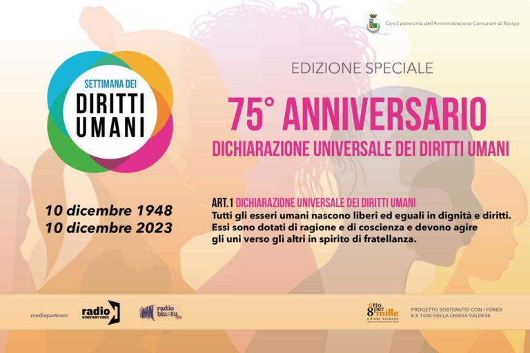 La Settimana dei diritti umani per il 75° Anniversario della Dichiarazione Universale